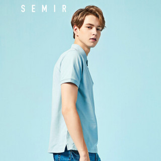 Semir 森马 19038001245 男士polo衫 灰蓝 XL