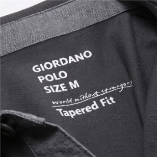 GIORDANO 佐丹奴 01016242 男士短袖POLO衫 05标志灰色 170/96A