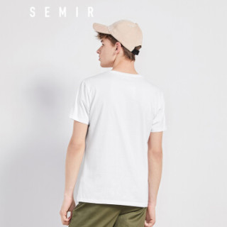 Semir 森马 19038001213 男士短袖T恤 漂白 XXL