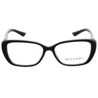 BVLGARI 宝格丽 女款黑色镜框黑色镜腿光学眼镜架眼镜框 4102BF 501 55mm