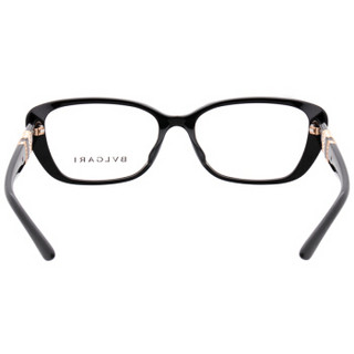 BVLGARI 宝格丽 女款黑色镜框黑色镜腿光学眼镜架眼镜框 4102BF 501 55mm