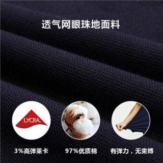 GIORDANO 佐丹奴 01016242 男士短袖POLO衫 蓝 180/104A