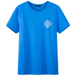 Semir 森马 19037001201 男士短袖T恤 中国蓝 S