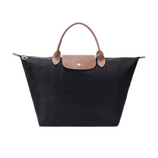 LONGCHAMP 珑骧 LE PLIAGE系列 女士织物饺子包 1623 089 001 黑色 中号