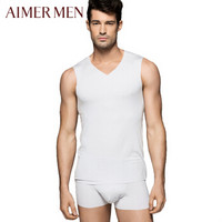 AIMER MEN 爱慕先生 NS11S31 男式跨栏背心 (180/L、白色)