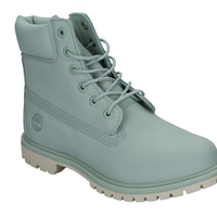 Timberland 添柏岚 女士6英寸皮革短靴 绿色 UK 3.5
