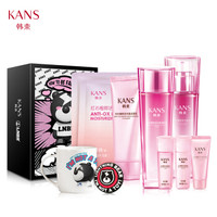 KanS 韩束 红石榴红颜礼盒 八件套 闪电熊联名款 (洁面乳 70ml+润肤水 70ml+乳液 100ml+面膜 2片+旅行装 15ml*3件)