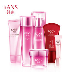 KanS 韩束 红石榴鲜活悦享礼盒 六件套（洁面乳 70ml+润肤水 120ml+乳液 100ml+眼 *2件