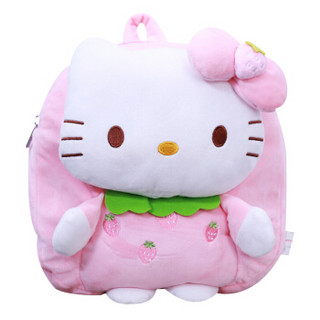  Hello Kitty 凯蒂猫 毛绒玩具 水果系列 粉色草莓儿童书包 KT3007