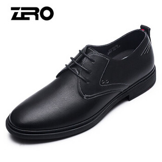 ZERO R81078 男士柔软系带皮鞋 黑色 43