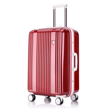 GENVAS 君华仕 G-8002-253 万向轮拉杆箱 金属红 25英寸