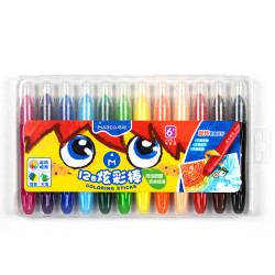 马可水溶旋转油画棒炫彩棒12色