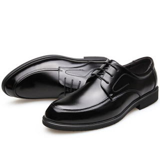 CARTELO 2512 男士商务系带皮鞋 黑色 42