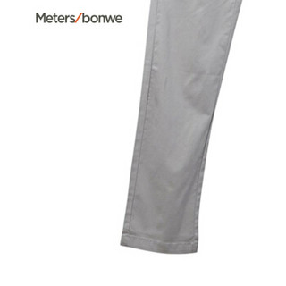  Meters bonwe 美特斯邦威 748034 男休闲精致修身长裤 高层灰 175/84