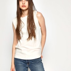 Moussy 010ash80 0500 女士休闲纯色无袖t恤多少钱 什么值得买