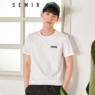 Semir 森马 19048001209 男士圆领短袖T恤 漂白 XXXL