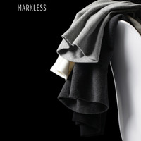Markless TXA7624M 男士高领长袖T恤 浅灰色 XXXL