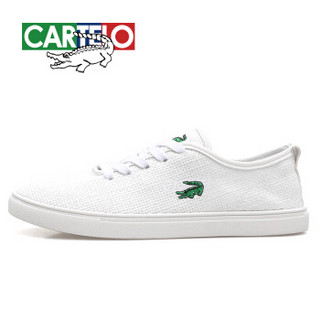 CARTELO KDL516 男士系带帆布鞋 白色 39