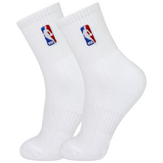 NBA 专业篮球袜 男士中筒运动毛圈底吸汗缓冲透气跑步袜3双装 混色A 均码