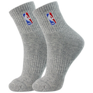 NBA 专业篮球袜 男士中筒运动毛圈底吸汗缓冲透气跑步袜3双装 混色A 均码