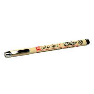 SAKURA 樱花 日本樱花(SAKURA)针管笔勾线笔中性笔签字笔绘图笔水笔 XSDK1#49 笔幅1.00mm硬头单支装