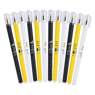 M&G 晨光 漫生活系列 AGPB0602 中性笔 (黑色、12支/盒、0.35mm)