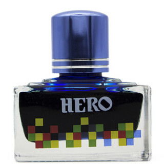 HERO 英雄 7106 彩色墨水系列 蓝色 (40ml、蓝色)