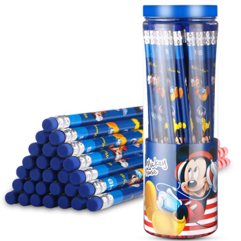Disney 迪士尼 米奇系列 E0047M 铅笔 带橡皮头 (50支、HB)