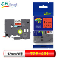e代 eternal TZe-431 标签纸色带  12mm
