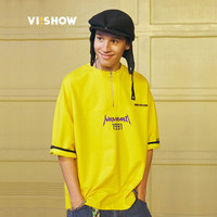 ViiSHOW TD1243182 男士圆领半袖短袖T恤 黄色 S