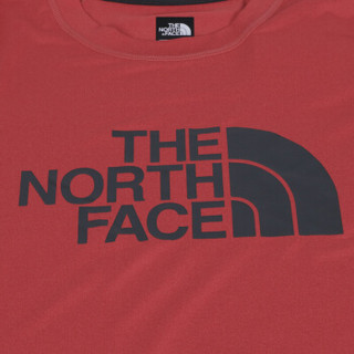 THE NORTH FACE 北面 NF0A3CJM 男子短袖T恤（红白色 M）