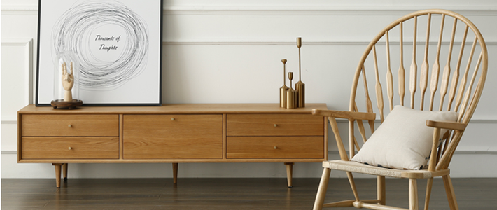  温润木色，让收纳更舒心原木色电视柜推荐