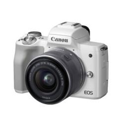Canon 佳能 EOS M50 APS-C画幅微单套机 15-45mm 2410万 白色