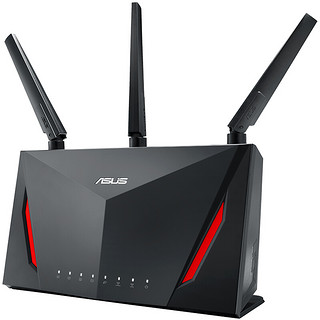 ASUS 华硕 RT-AC86U 双频2900M 家用千兆Mesh无线路由器 Wi-Fi 5 单个装 黑色