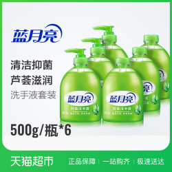 蓝月亮 芦荟抑菌 洗手液 500g 6瓶装