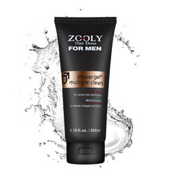 ZOOLY 卓蓝雅 男士洗发沐浴洁面三合一清洁凝露 200ml *5件