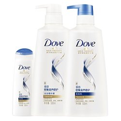 Dove 多芬 密集滋养修护洗护发套装 (洗发乳500ml+精华素500ml+洗发乳195ml) *3件