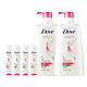 京东PLUS会员：Dove 多芬 洗发水护发素套装 （洗发乳700ml*2+润发精华素100ml*4）*3件 赠纯牛奶1箱