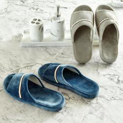 贝赛亚 水晶绒拖鞋 家居休闲拖鞋