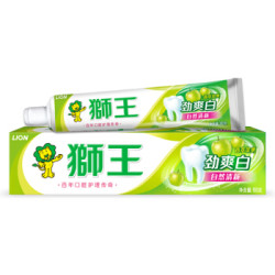 狮王劲爽白牙膏香萃苹果180g *2件