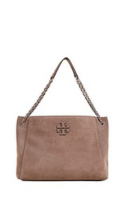 TORY BURCH 汤丽柏琦 MCGRAW  女士反绒皮斜挎包