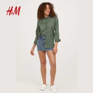 H&M DIVIDED HM0552471 女士纯棉衬衫