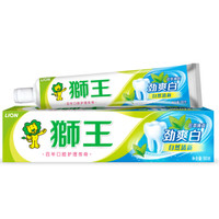 LION 狮王 劲爽白牙膏珍萃薄荷 180g