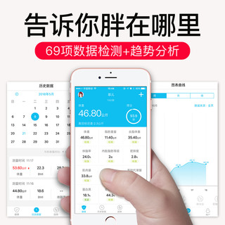 MOEEN/美恩 智能体脂秤充电电子称专业称重小型精准耐用人体体重秤家用测脂肪