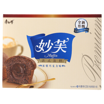 京东超市康师傅妙芙法式蛋糕浓情巧克力200g新老包装随机发送