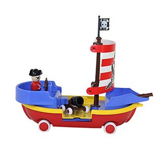 VIKINGTOYS 造型船玩具系列 海盗船  底部带车轮 礼盒装