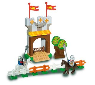 UNICO plus 维尼高布鲁斯 城堡系列 8573-0000 拼插玩具-中世纪骑士对决  大颗粒兼容
