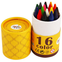Joan Miro 美乐 JM08343 16色粗杆蜡笔 16色 送图画本 姓名贴 勾线笔