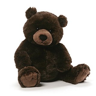 GUND Auburn棕色小熊毛绒玩具 17.8 x 17.8 x 27.9 cm