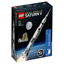  LEGO 乐高 Ideas系列 21309 美国宇航局阿波罗土星五号（赠乐高 多功能书包）